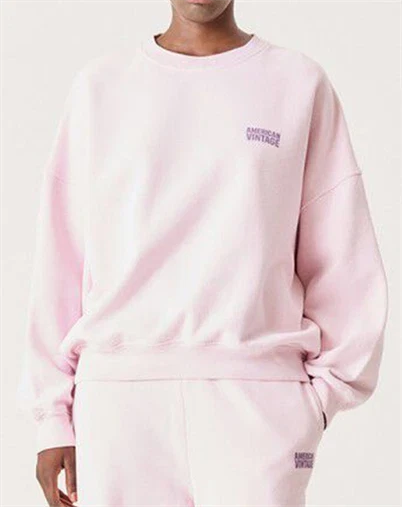 American Vintage - Plizzy Sweatshirt - Petal Vintage